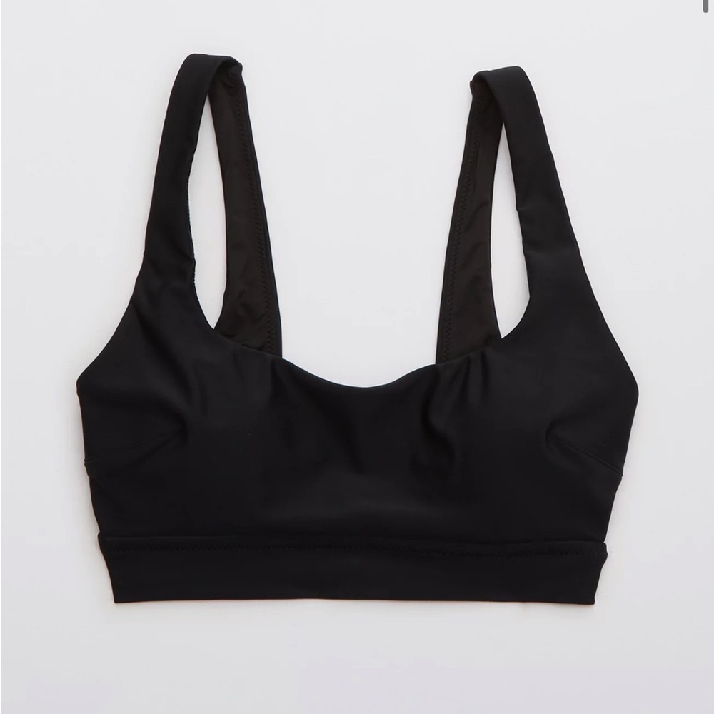 Aerie Banded Wide Strap Scoop Bikini Top size large nwot - Picture 3 of 6